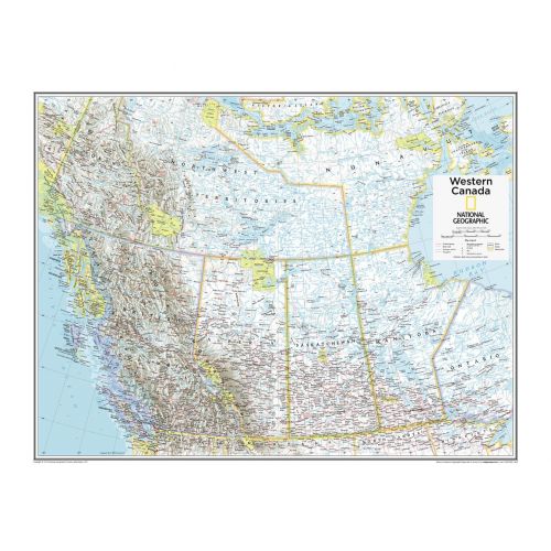 Western Canada Atlas Of The World 10Th Edition Map