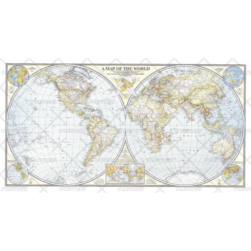 World Map Published 1941