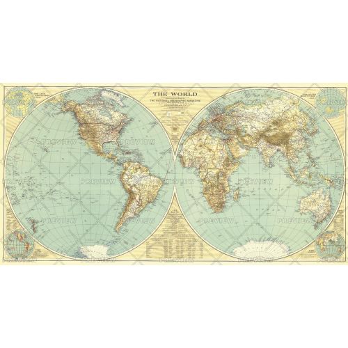 World Published 1935 Map