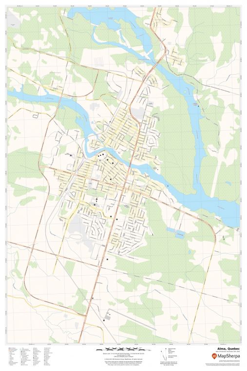 Alma Quebec Map