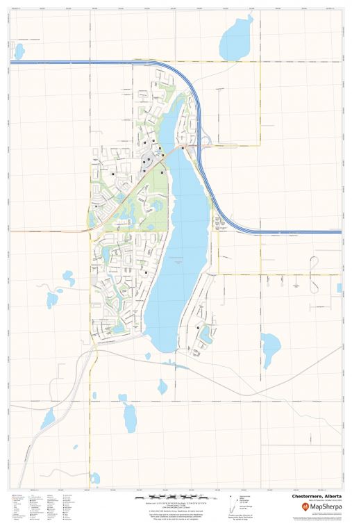 Chestermere Alberta Map