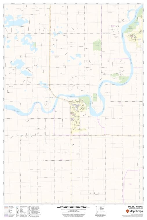 Devon Alberta Map