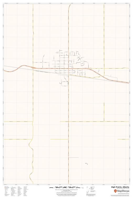 High Prairie Alberta Map