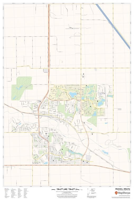 Okotoks Alberta Map