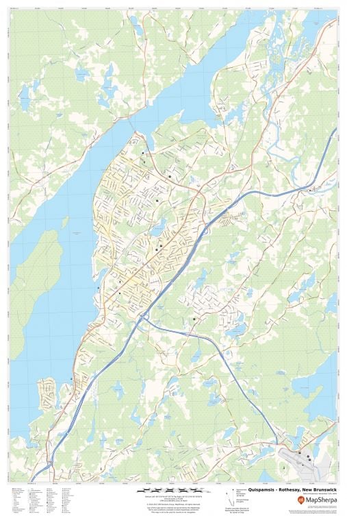 Quispamsis - Rothesay New Brunswick Map