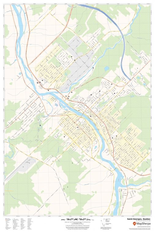 Saint-Georges Quebec Map