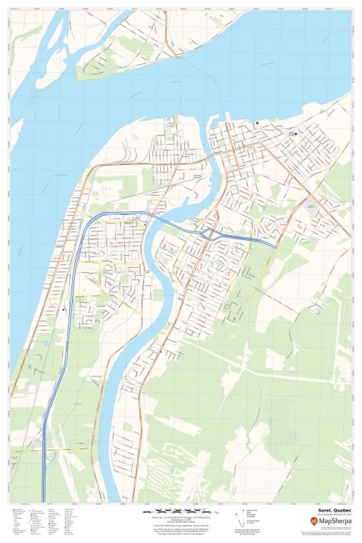 Sorel Quebec Map