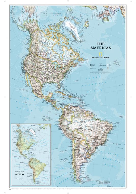 The Americas Classic Map