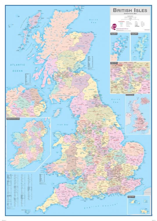 British Isles Administrative Map