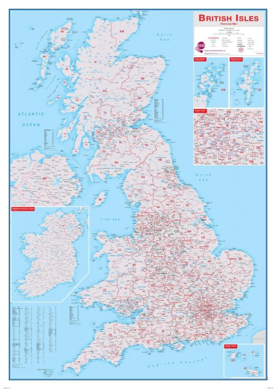 British Isles Postcode Map
