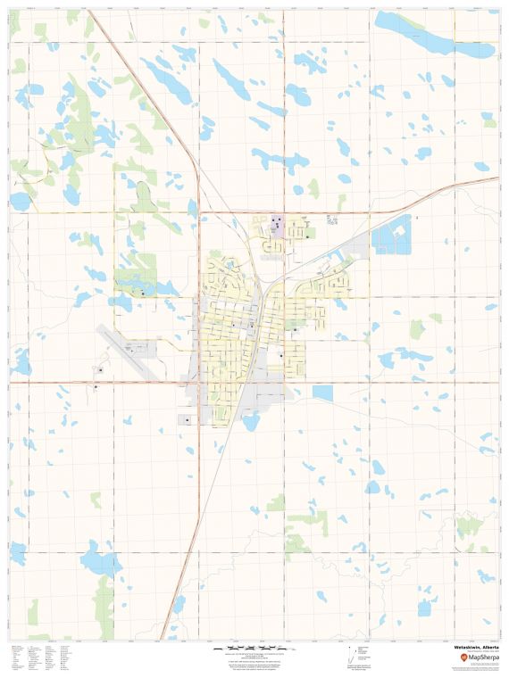Wetaskiwin Alberta Map