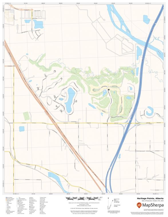 Heritage Pointe Alberta Map
