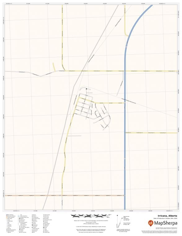 Irricana Alberta Map