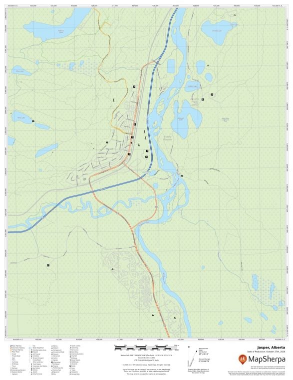 Jasper Alberta Map