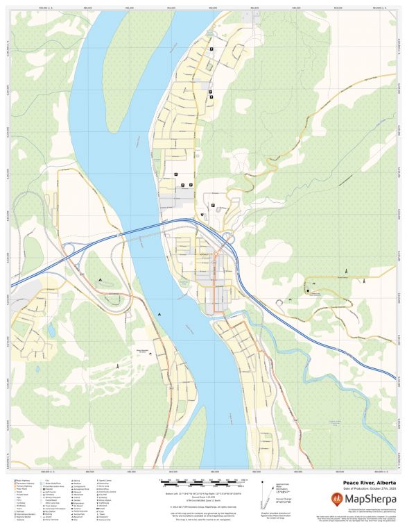 Peace River Alberta Map