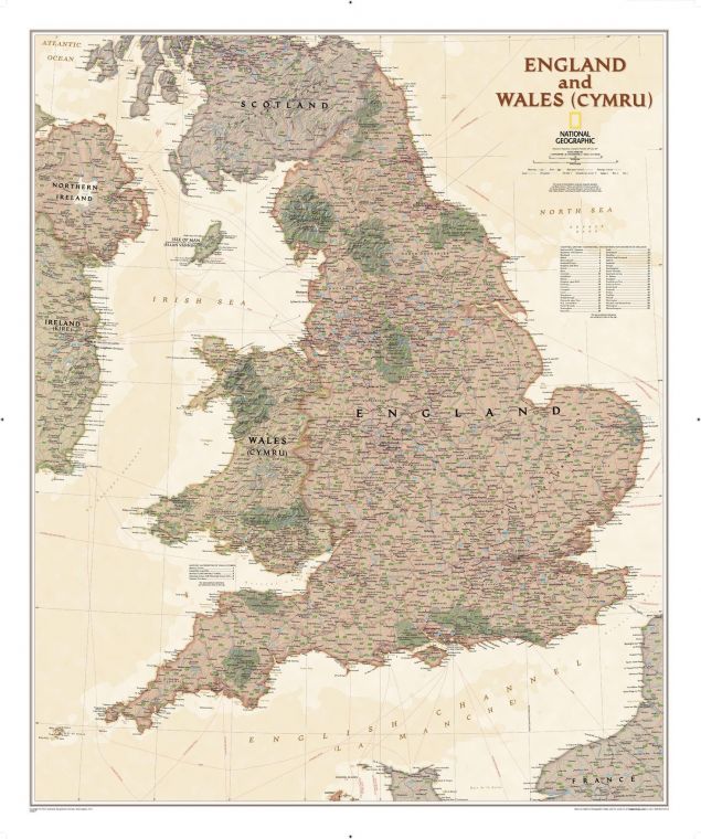England And Wales Executive Map
