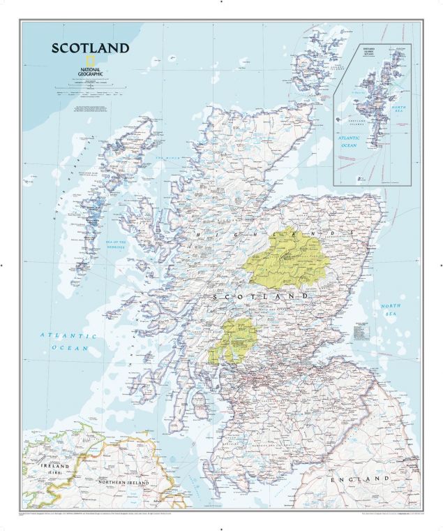 Scotland Classic Map