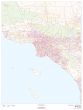 Los Angeles County California Zip Codes Map