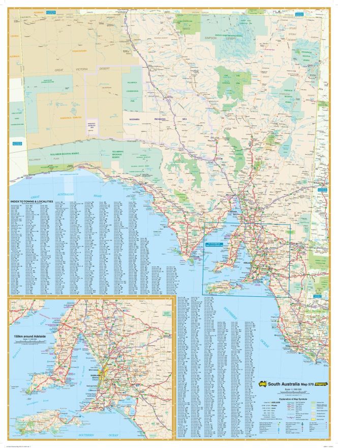 Map Of South Australian Towns Zip Code Map
