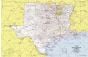 Close Up Usa South Central States Published 1974 Map