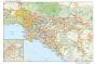 Los Angeles California Wall Map