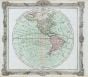 Brion De La Tour Map Of The Western Hemisphere 1764