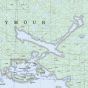 Topographic Map of Bradley Lagoon BC 