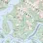 Topographic Map of Bute Inlet BC 