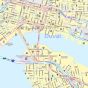 Central Jacksonville Map, Florida - Landscape