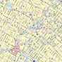 Central Los Angeles Map, California - Portrait