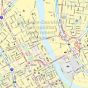 Central Nashville Map, Tennessee - Landscape