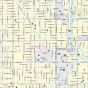 Fresno, California Inner Metro - Landscape Map