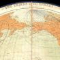 James Polar Projection of the Globe, Pacific Center (1860)