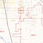 Kern County ZIP Code Map, California