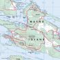 Topographic Map of Mayne Island BC 