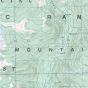Topographic Map of Powell Lake BC 