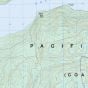 Topographic Map of Sechelt Inlet BC 