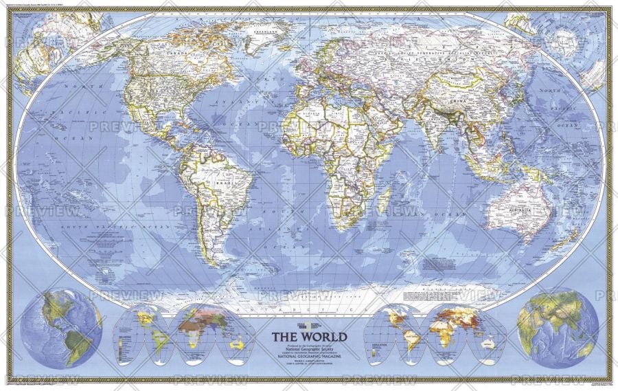 World Published 1988 Map