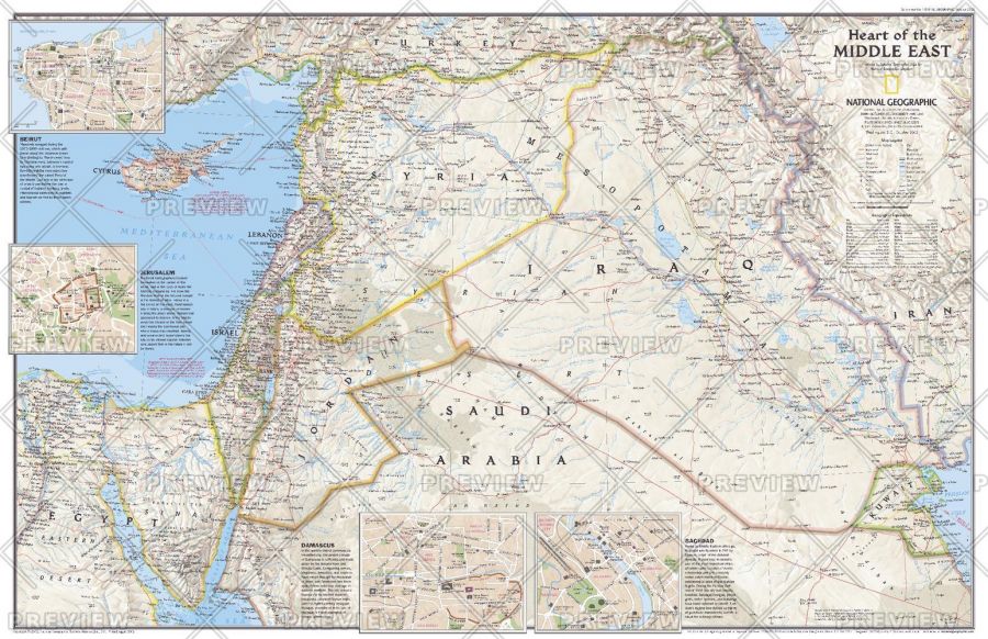 Heart Of The Middle East Published 2002 Map