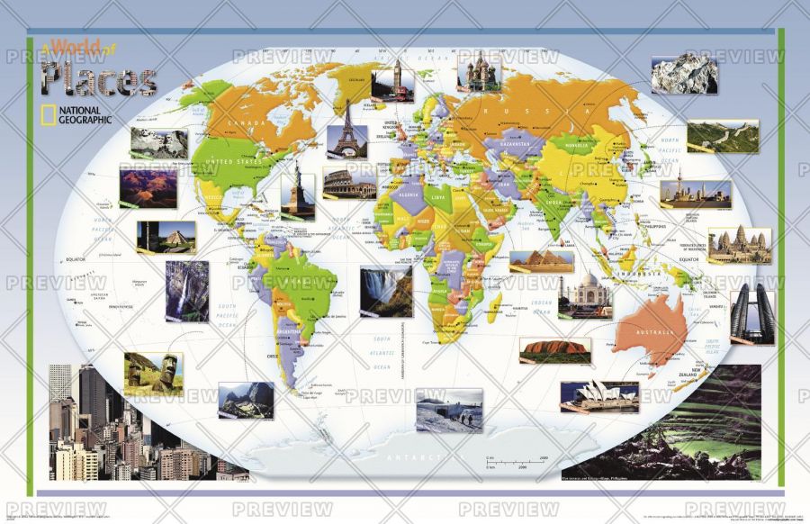 World Of Places Published 2004 Map