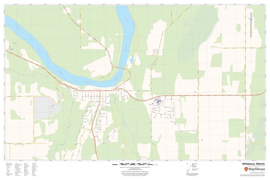 Athabasca Alberta Map