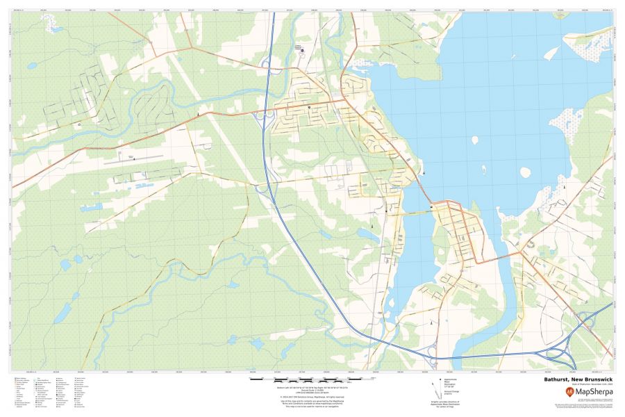 Bathurst New Brunswick Map