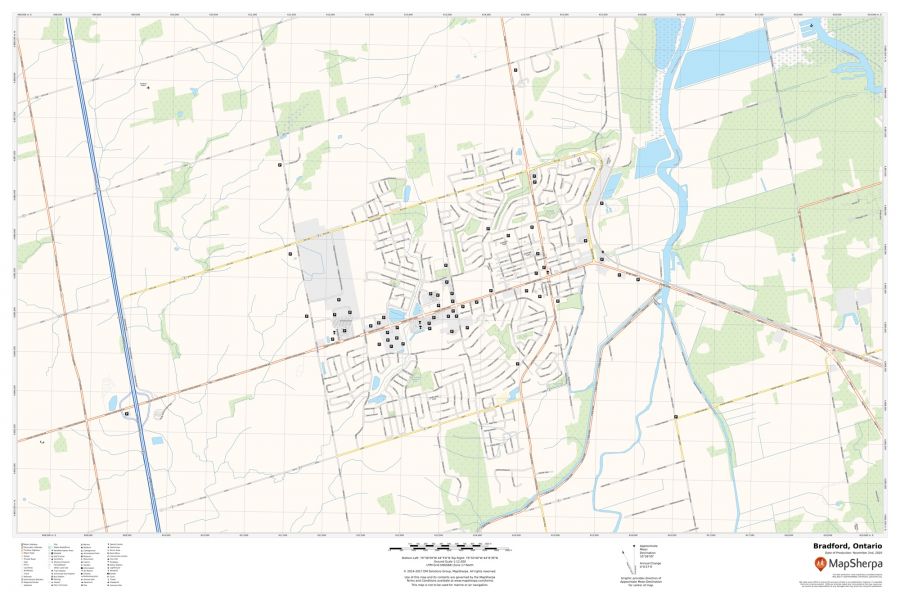 Bradford Ontario Map
