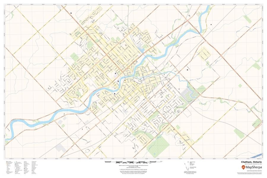 Chatham Ontario Map