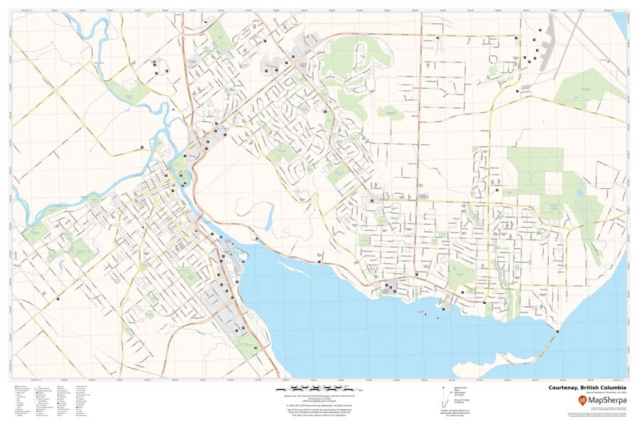 Courtenay British Columbia Map