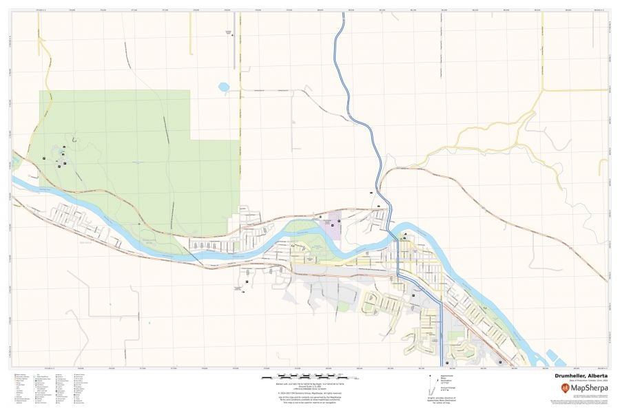 Drumheller Alberta Map
