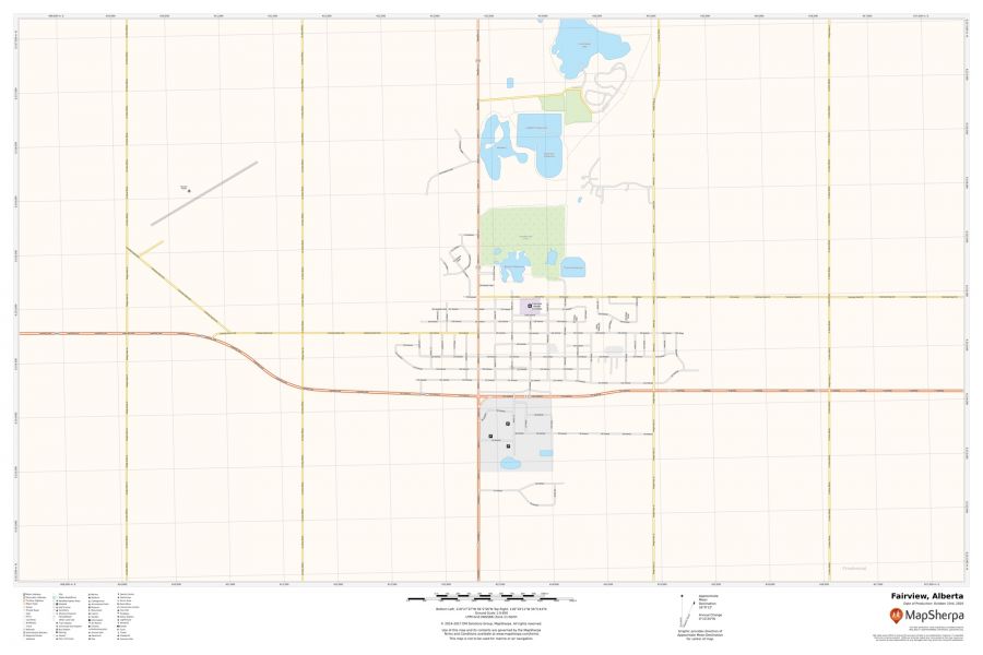Fairview Alberta Map