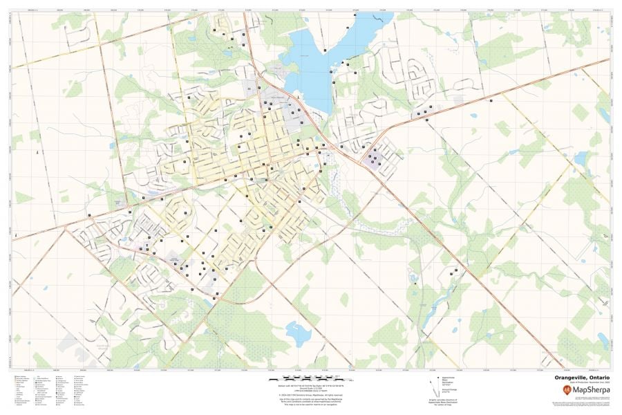 Orangeville Ontario Map
