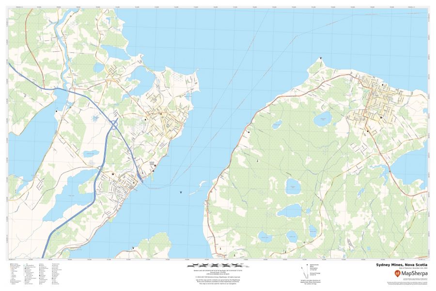 Sydney Mines Nova Scotia Map