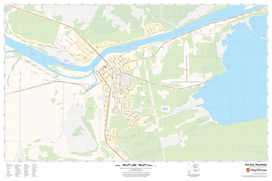 The Pas Manitoba Map